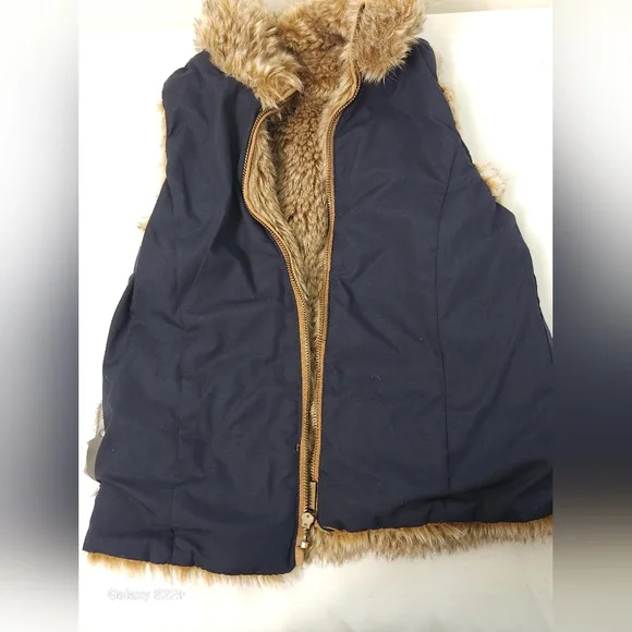 Zara Kids Tan Furry Vest Size 8.   #G13 - Picture 8 of 16